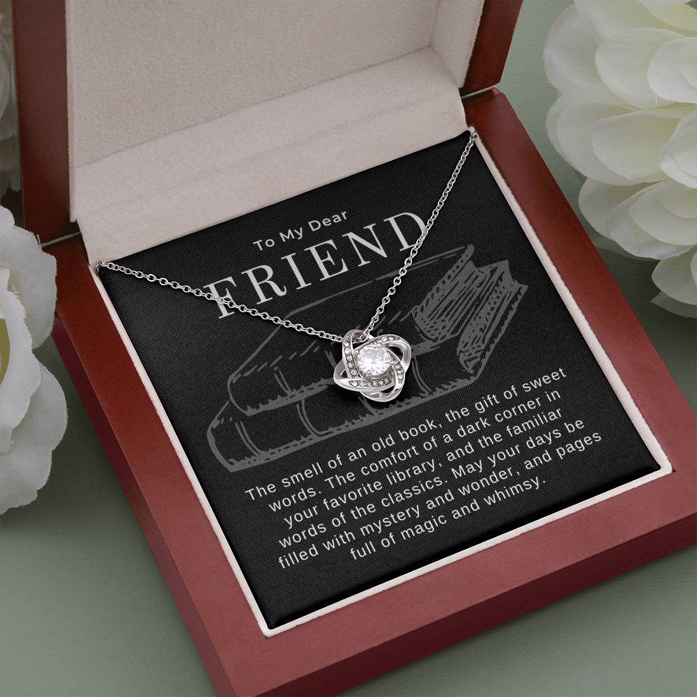 Dark Academia Friend Gift Pendant Necklace
