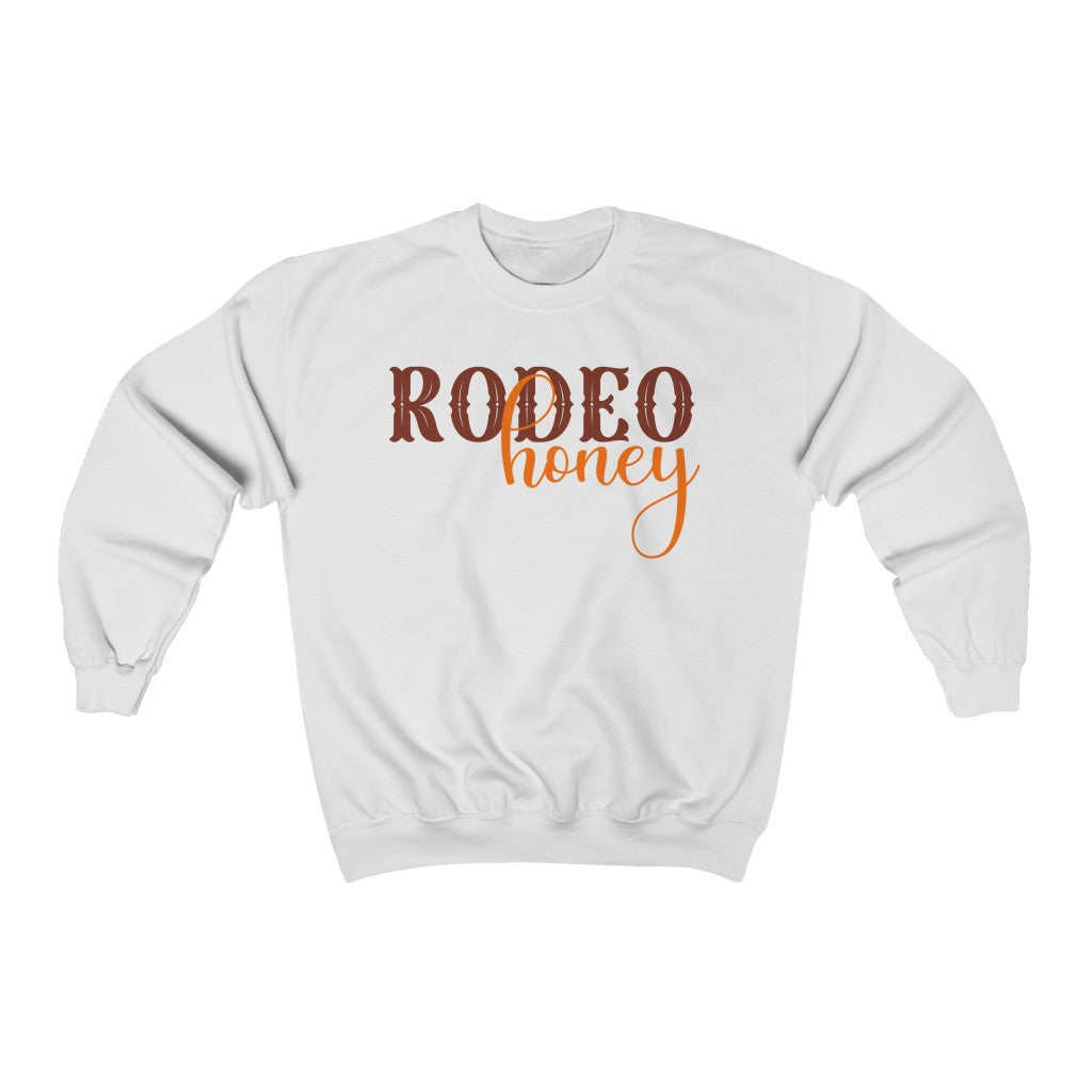 Rodeo Honey, Country Western Crewneck Sweatshirt for Women