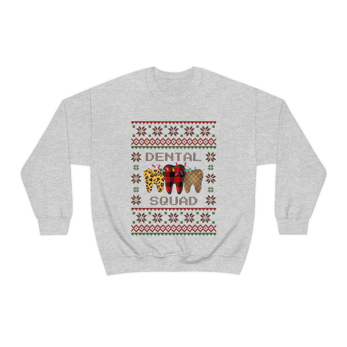 Dental Squad Ugly Christmas Sweater Crewneck Sweatshirt