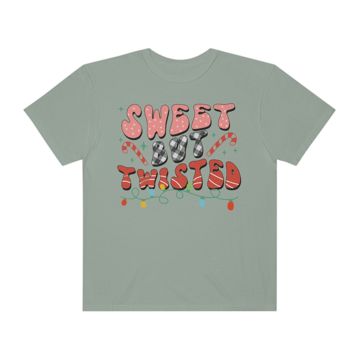 Sweet But Twisted Retro Christmas Comfort Colors Shirt