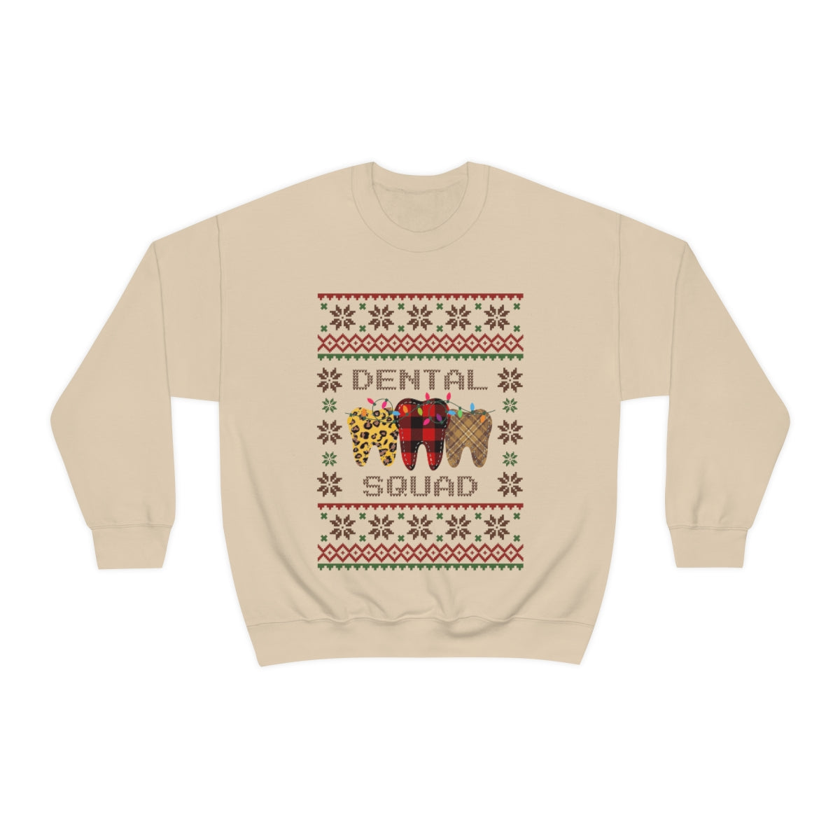 Dental Squad Ugly Christmas Sweater Crewneck Sweatshirt